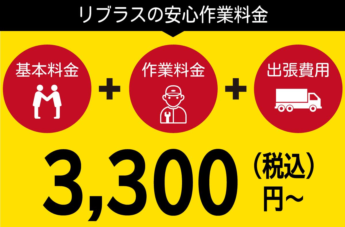 リブラスの鍵トラブル緊急対応は税別3,300円~