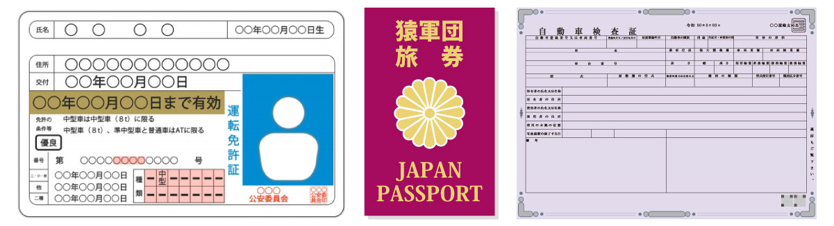 鍵開けには身分証明書が必要です