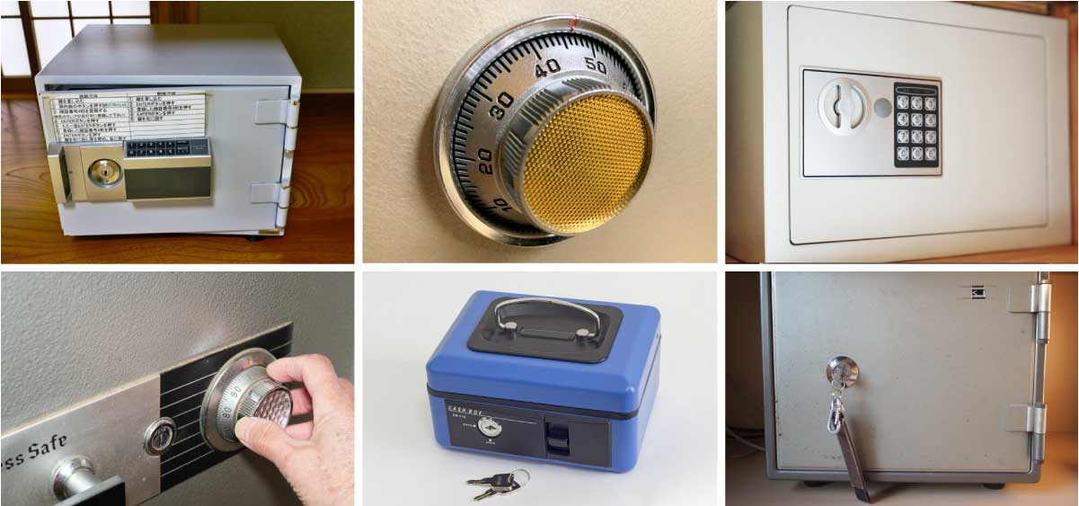 手提げ金庫.家庭用金庫.業務用金庫.耐火金庫.防盗金庫.開かずの金庫.ダイヤル式金庫.マグネットシリンダー金庫.鍵付き金庫.ハイセキュリティー金庫.壁埋込式金庫
